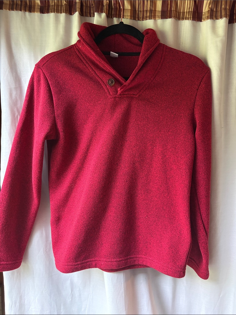 Old Navy Red Shawl-Collar Kids Hoodie Sweater